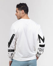 Load image into Gallery viewer, MyVoiceMyFight Sweatshirt Dynamic MV Fight White &amp; Black Crewneck Pullover