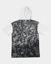 Load image into Gallery viewer, MyVoiceMyFight Hoodie We The People | Black &amp; White Heavyweight Short Sleeve Hoodie